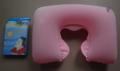 U型充氣枕頭 pvc植絨枕頭 環保pvc充氣枕圖片,U型充氣枕頭 pvc植絨枕頭 環保pvc充氣枕圖片大全,東莞市尚樂塑膠制品-15-
